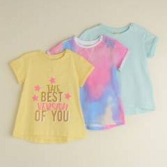 Falabella Camiseta bebé niña pack x3 algodón yamp oferta