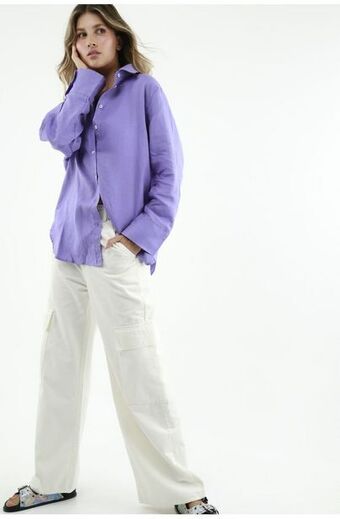 Tennis Camisa morada manga larga para mujer oferta