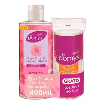 Aguamicelar rosas x400 ml gratis rueditas