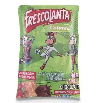 Makro Leche frescolanta sabores surtidos bolsa 200mlx6u oferta