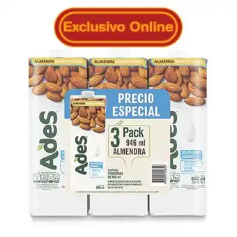 Makro Bebida ades almendra 946mlx3u oferta