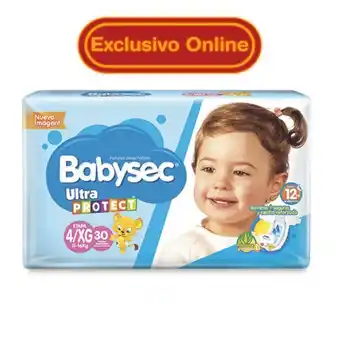 Panales babysec ultraprotect xg 30u