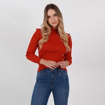 Fuera de Serie Sweater cuello redondo manga larga oferta