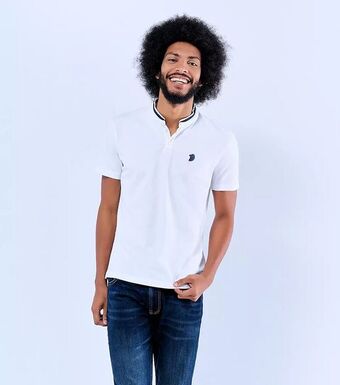 Stirpe Polo mc slim cuello neru oferta