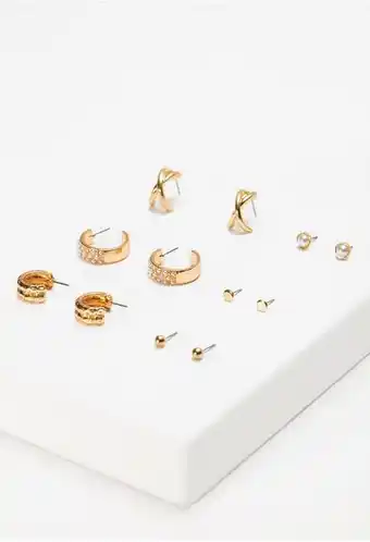 ELA Set de topos y candongas x6 perlas oferta
