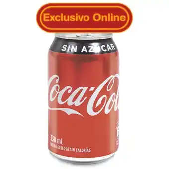 Makro Gaseosa coca cola sin azucar lata 330ml oferta