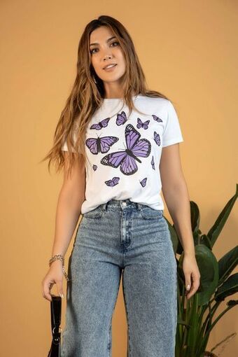 Pacífika Camiseta manga corta blanco oferta