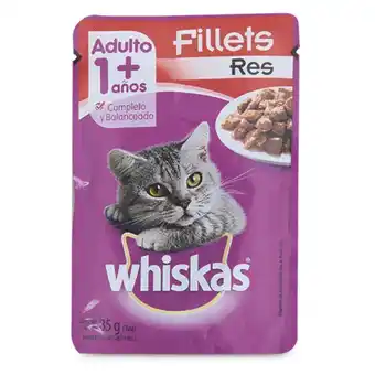 Makro Alimento humedo whiskas adulto pouch res 85g oferta