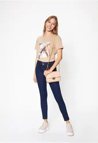 ELA Jean ultraslim tiro alto pretina ancha c oferta