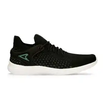 Tenis deportivos negro power denny - glide mujer