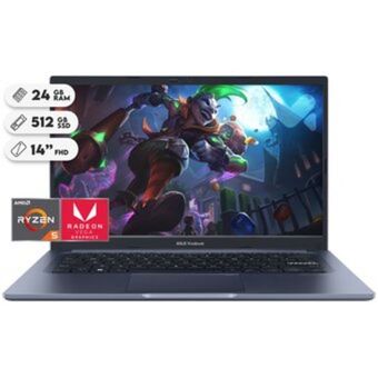 Linio Portatil asus r5 4600h 24gb ram 512gb solido 14 oferta
