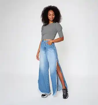 Studio F Jean palazo, tiro alto, cinco bolsillos, oferta