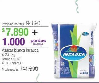Jumbo Azúcar blanca incauca x 2.5 kg oferta