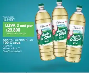 Jumbo Aceite cuisine & co 100 % soya x 900 ml oferta