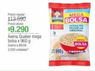 Jumbo Avena quaker mega bolsa x 960 g oferta