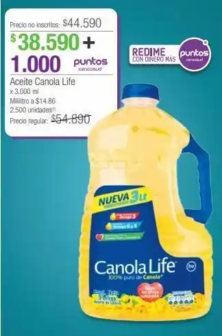 Jumbo Aceite canola life x 3.000 ml oferta
