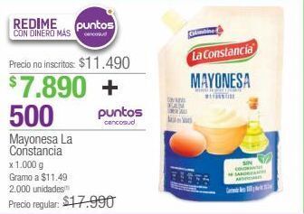 Jumbo Mayonesa la constancia x 1.000 g oferta