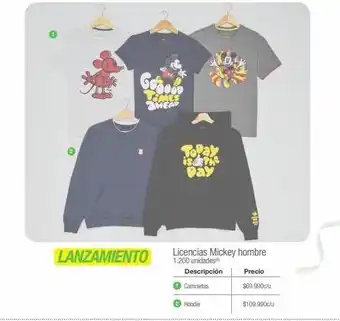 Jumbo Licencias mickey hombre camisetas oferta