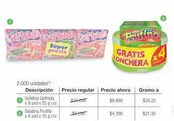 Jumbo Gelatina gelada x 9und x 35g c/u oferta