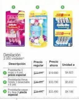 Jumbo Prestobarba 3 mujer x 4 und precio especial oferta