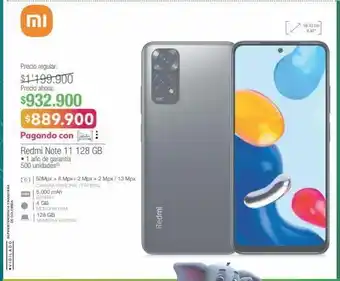 Jumbo Xiaomi redmi note 11 128 gb • 1 año de garantía oferta