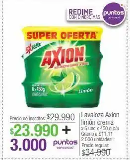 Jumbo Lavaloza axion limón crema x 6 und x 450 g c/u oferta