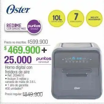 Jumbo Horno digital con freidora de aire • ref. 2094610 oferta