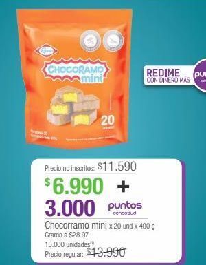 Jumbo Chocorramo mini x 20 und x 400 g oferta