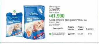 Jumbo Arena sanitaria para gatos petra x 9 kg oferta