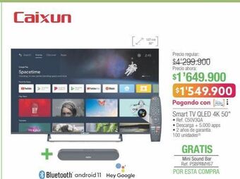 Jumbo Caixun smart tv qled 4k 50" • ref. c50v3qa oferta