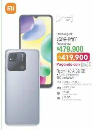 Jumbo Xiaomi redmi 10 a 32 gb oferta