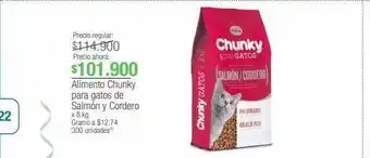 Jumbo Alimento chunky para gatos de salmón y cordero x 8 kg oferta