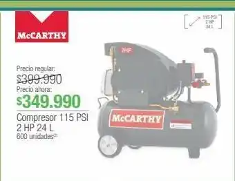 Jumbo Compresor 115 psi 2 hp 24 l oferta