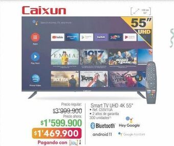 Jumbo Caixun smart tv uhd 4k 55" • ref. c55v1ua oferta