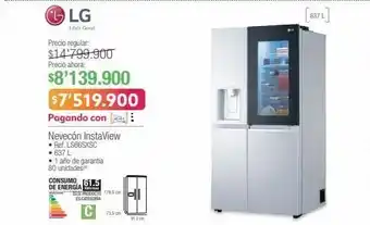 Jumbo Lg nevecón instaview • ref. ls66sxsc • 637 l oferta