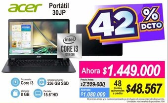 Alkomprar Acer Portátil 30JP oferta