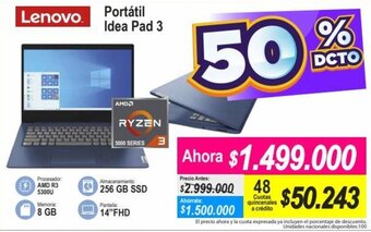 Alkomprar Lenovo Portátil Idea Pad 3 oferta