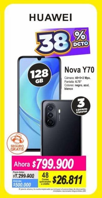 Alkomprar Huawei Nova Y70 128GB oferta