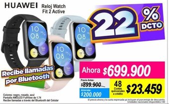 Alkomprar Huawei Reloj Watch Fit 2 Active oferta
