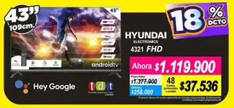 Alkomprar Hyundai 4321 FHD 43" oferta