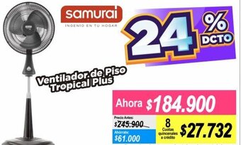 Alkomprar Samurai Ventilador de Piso Tropical Plus oferta