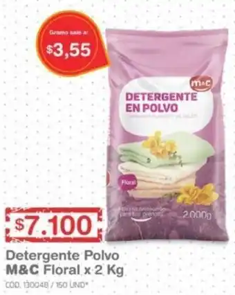Makro Detergente Polvo M&C Floral x 2kg oferta