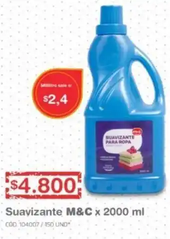 Makro Suavizante M&C x 2000ml oferta