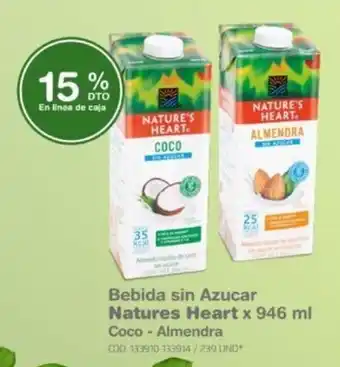 Makro Bebida sin Azucar Natures Heart x 946ml Coco - Almendra oferta