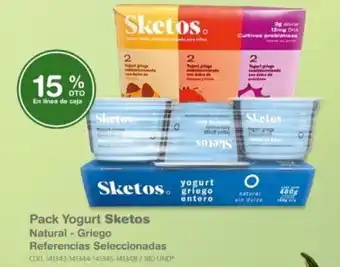 Pack Yogurt Sketos Natural - Griego