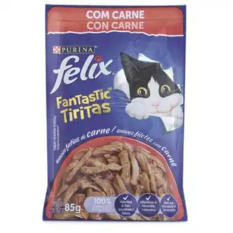 Makro Alimento gato felix fantastic tiritas carne 85g oferta
