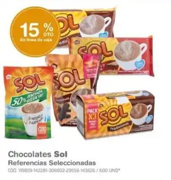 Makro Chocolates Sol referencias seleccionadas oferta