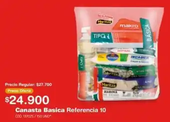 Makro Canasta Basica Referencia 10 oferta