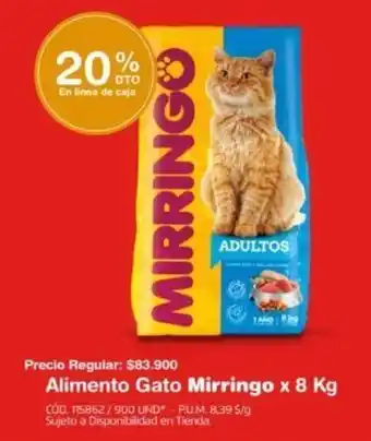 Makro Alimento Gato Mirringo x 8kg oferta
