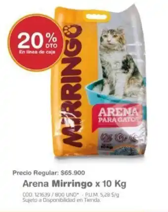 Makro Arena Mirringo x 10kg oferta